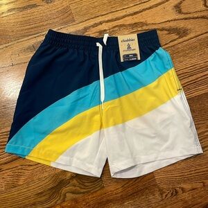 NWT CHUBBIES classic swim trunks Size S